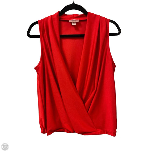 Top Sleeveless By Willow & Root In Red, Size: Xs