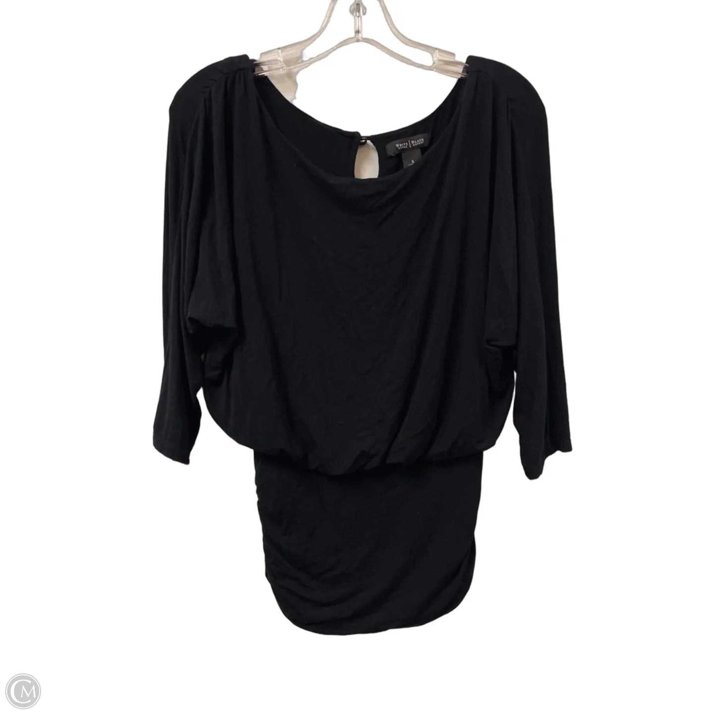 Top Long Sleeve By White House Black Market In Black, Size: S