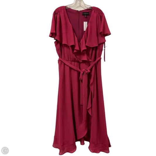 Dress Casual Maxi By Lane Bryant In Red, Size: 1x