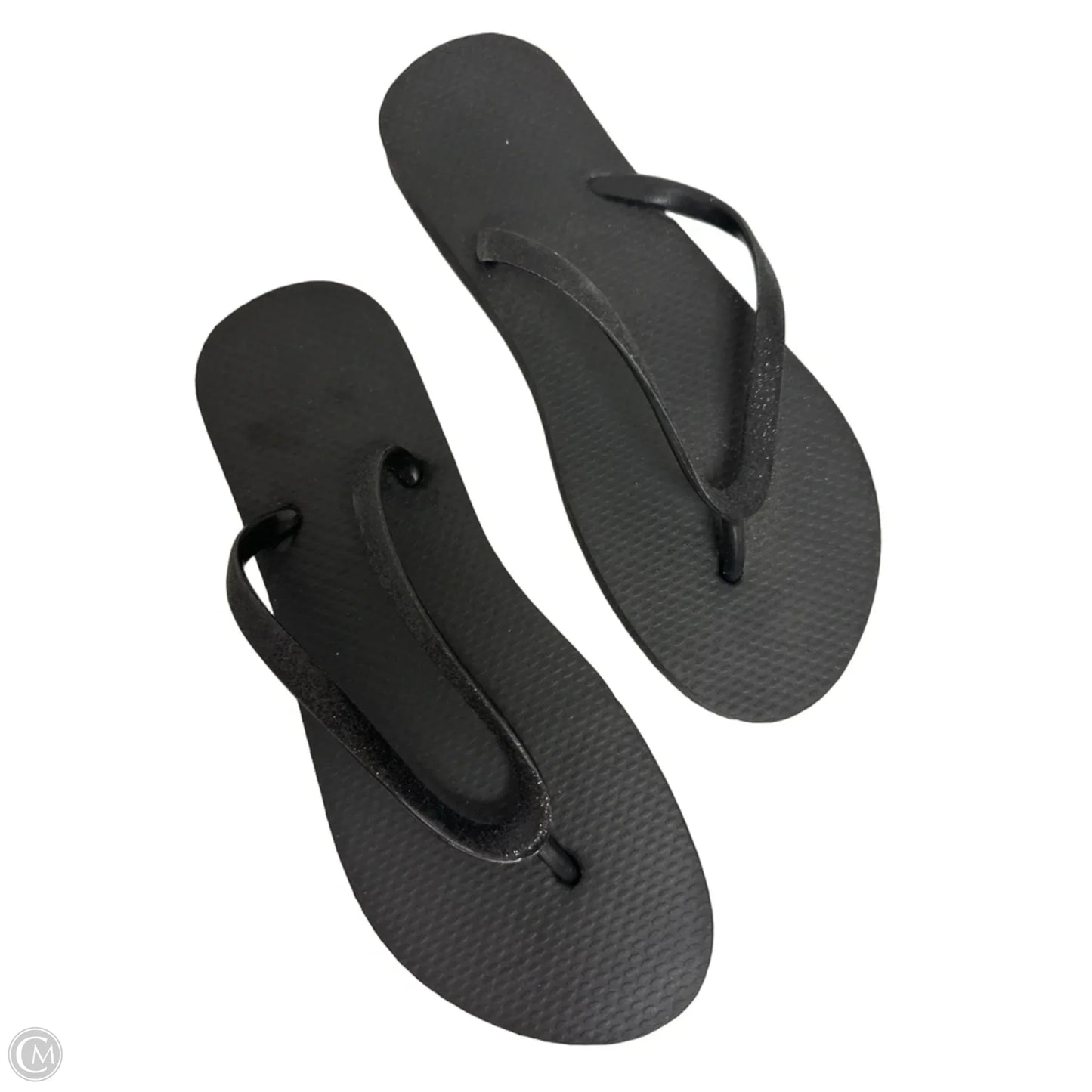 Sandals Flip Flops By Clothes Mentor In Black, Size: 7