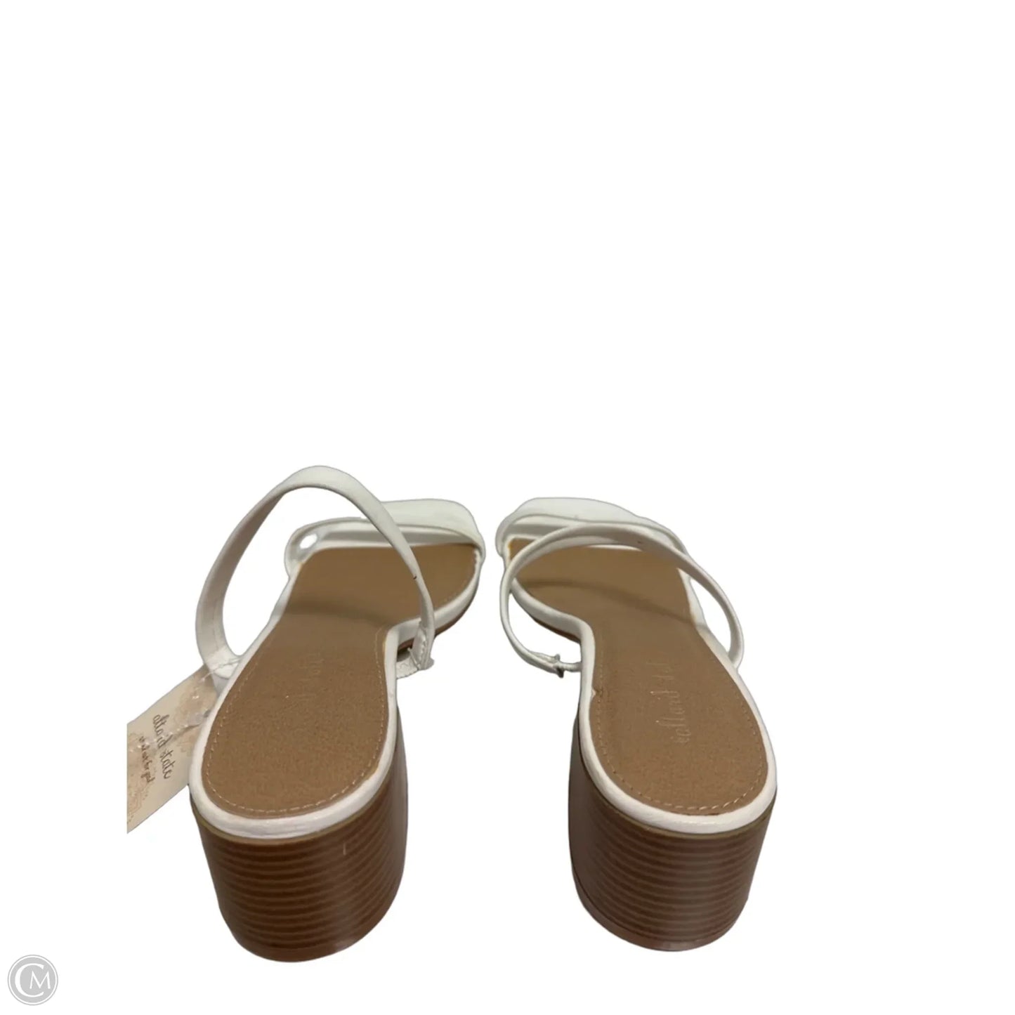 Sandals Heels Block By Altard State In White, Size: 6.5
