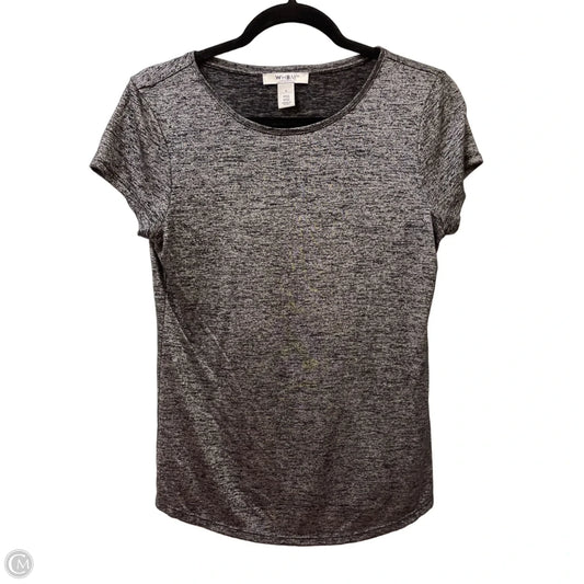 Top Short Sleeve By White House Black Market In Grey, Size: S