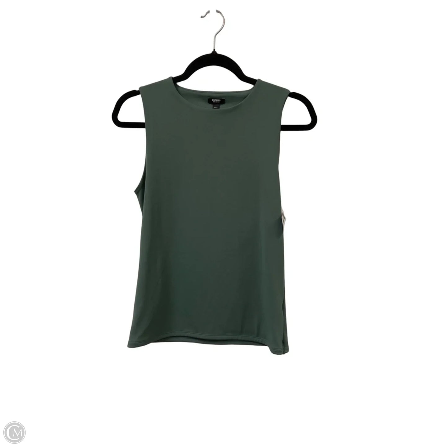 Top Sleeveless By Express In Green, Size: M