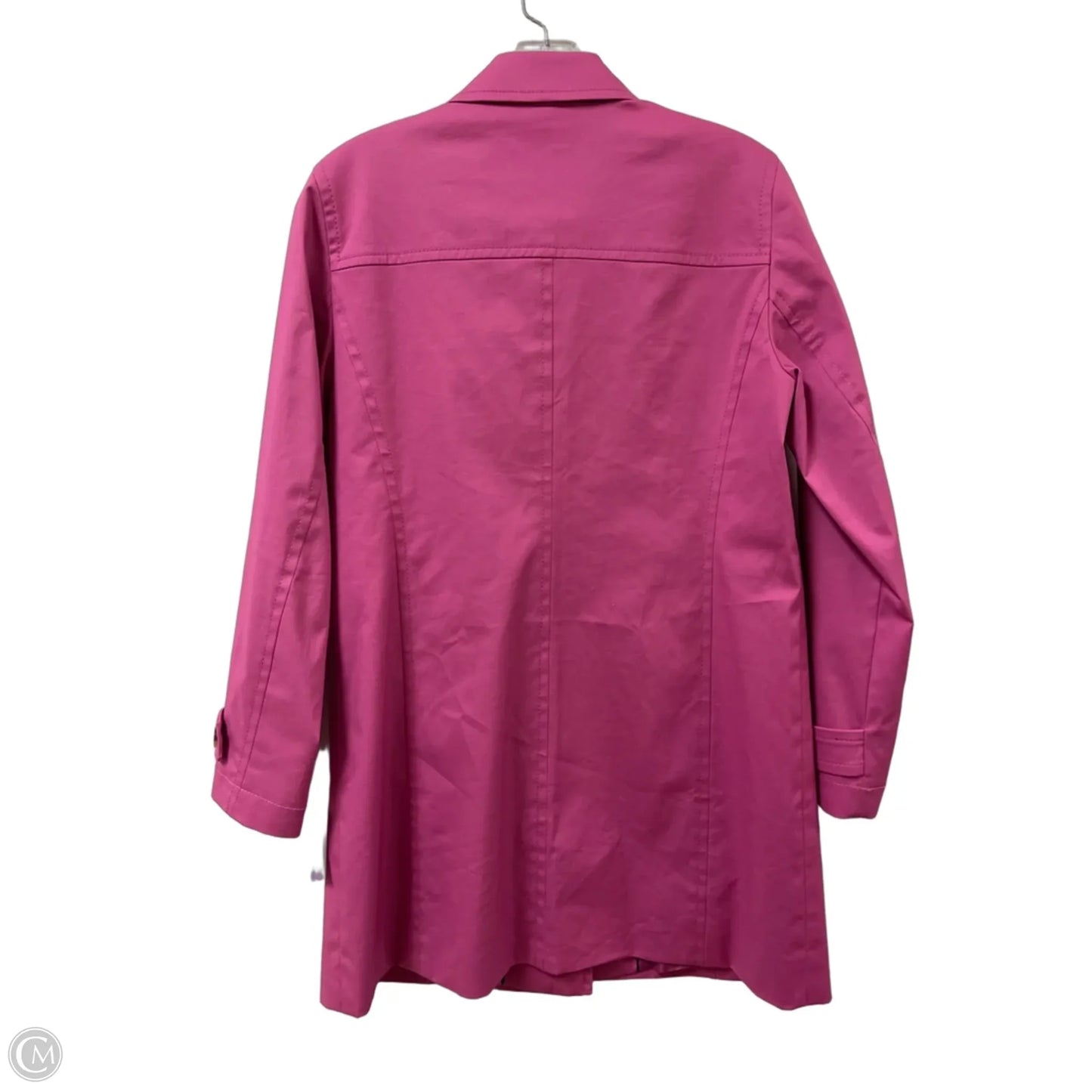 Coat Trench Coat By Talbots In Pink, Size: S