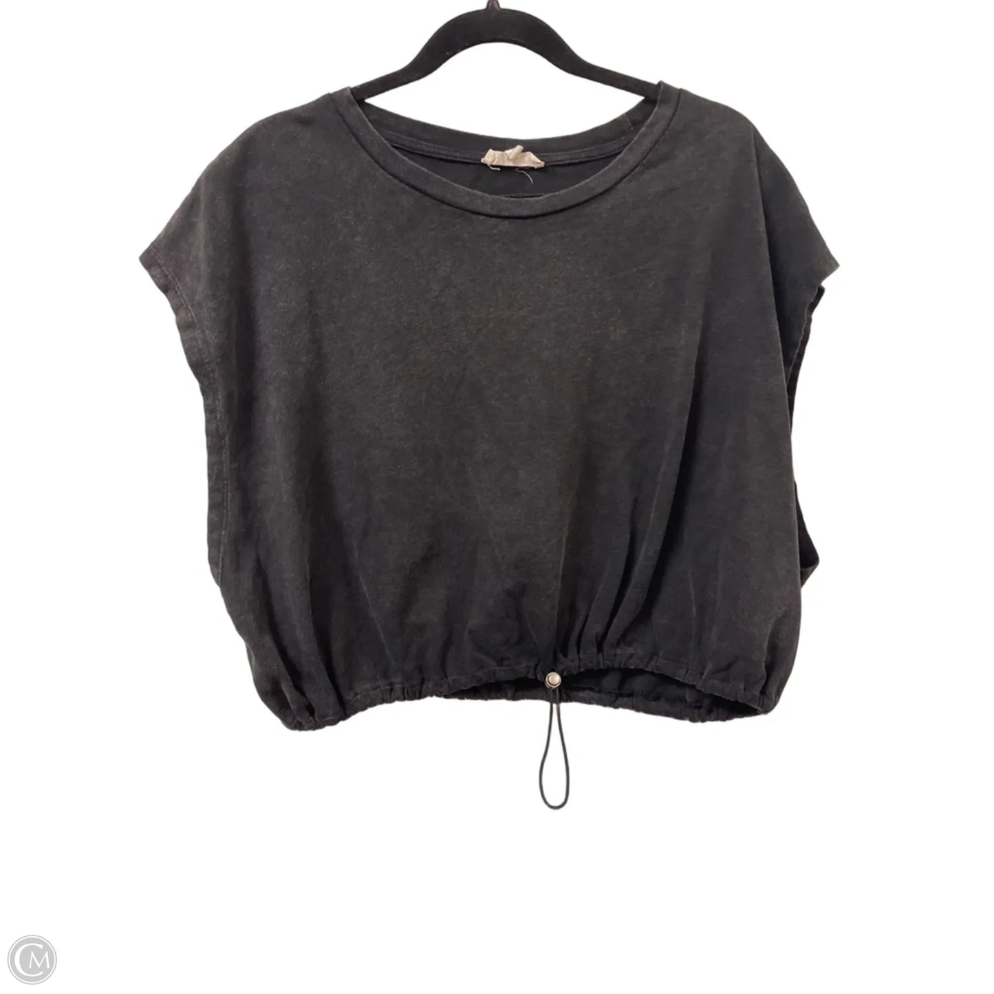 Top Short Sleeve By Ee Some In Black, Size: L