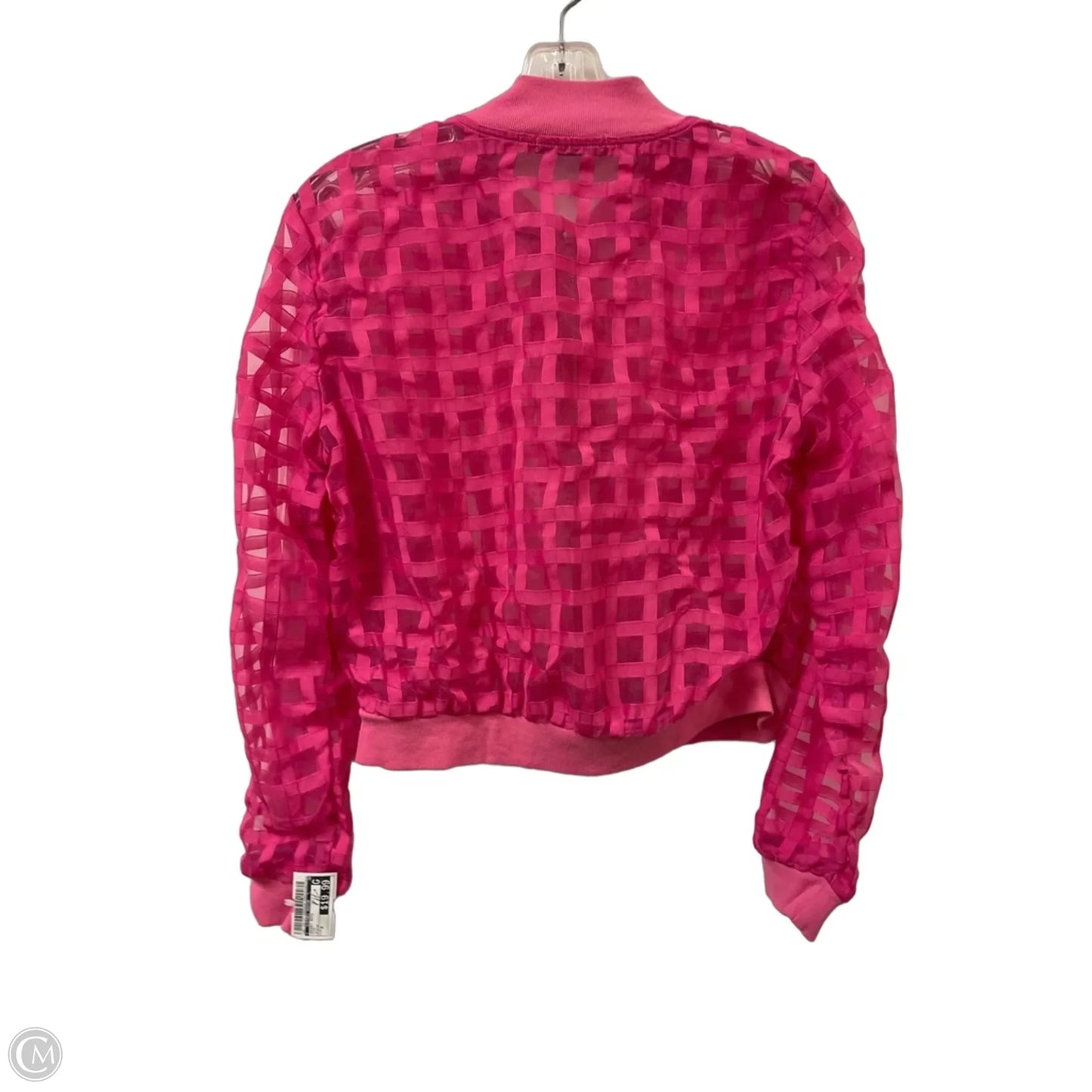 Jacket Moto By Clothes Mentor In Pink, Size: M