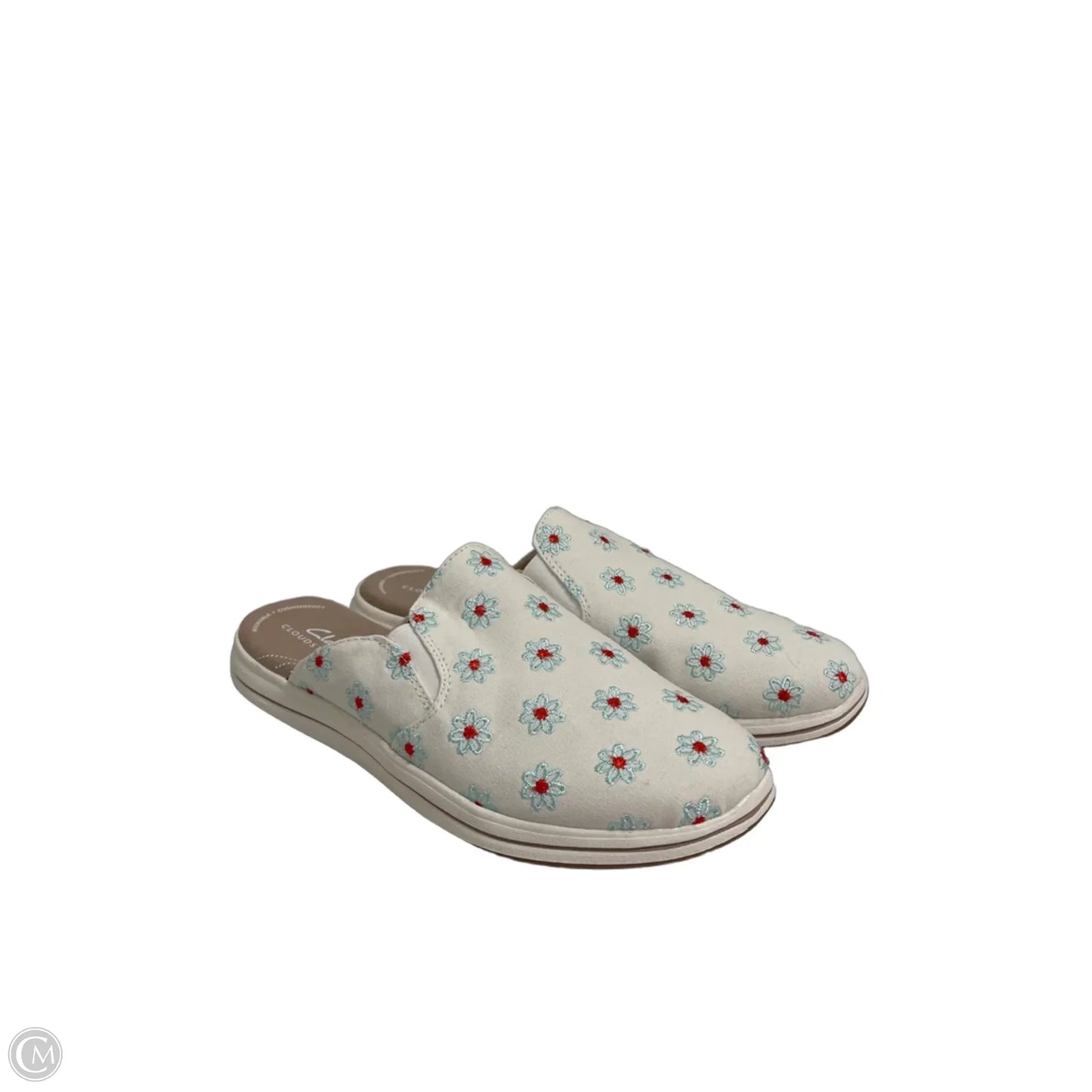 Shoes Flats By Clarks In Floral Print, Size: 8