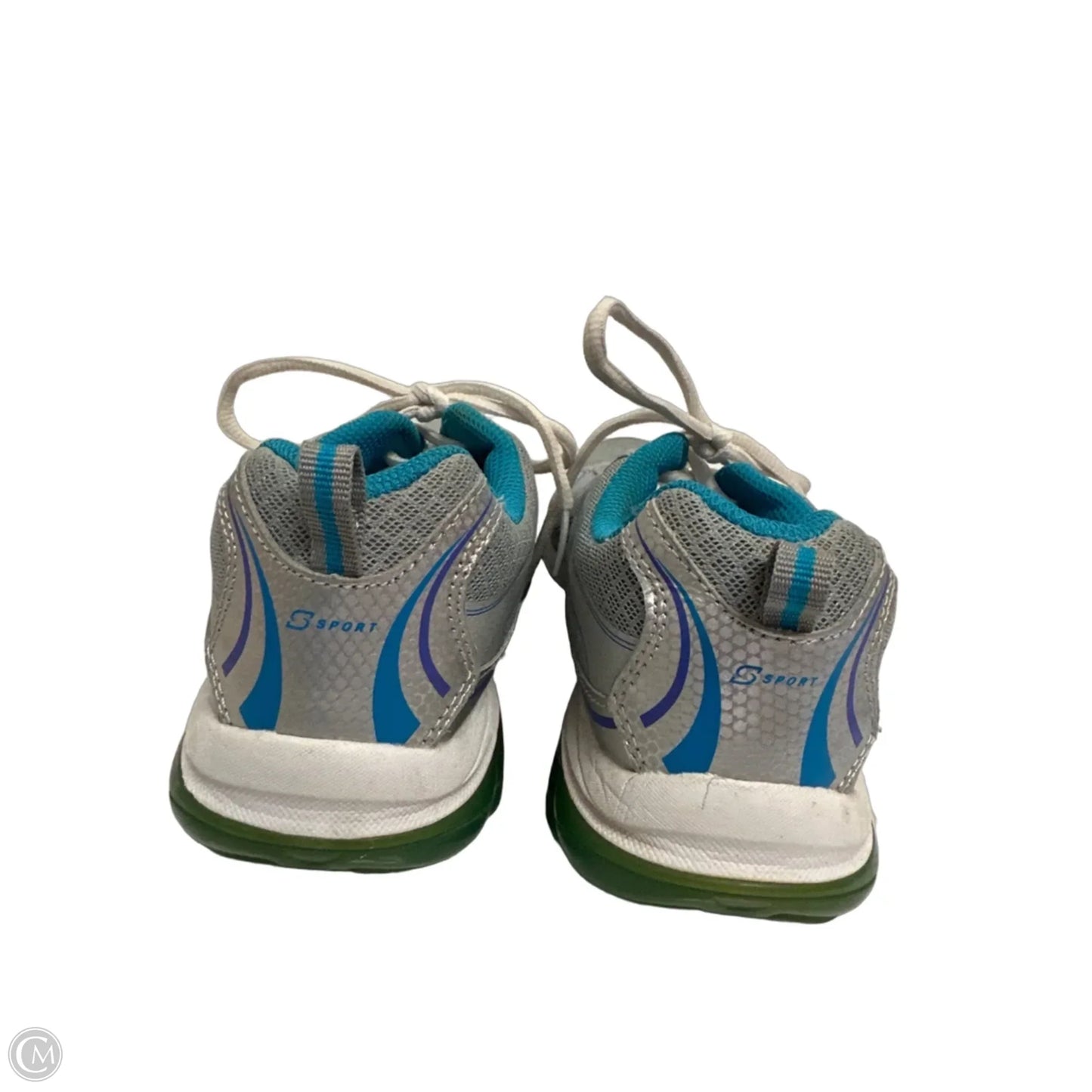 Shoes Athletic By Skechers In Silver, Size: 8.5
