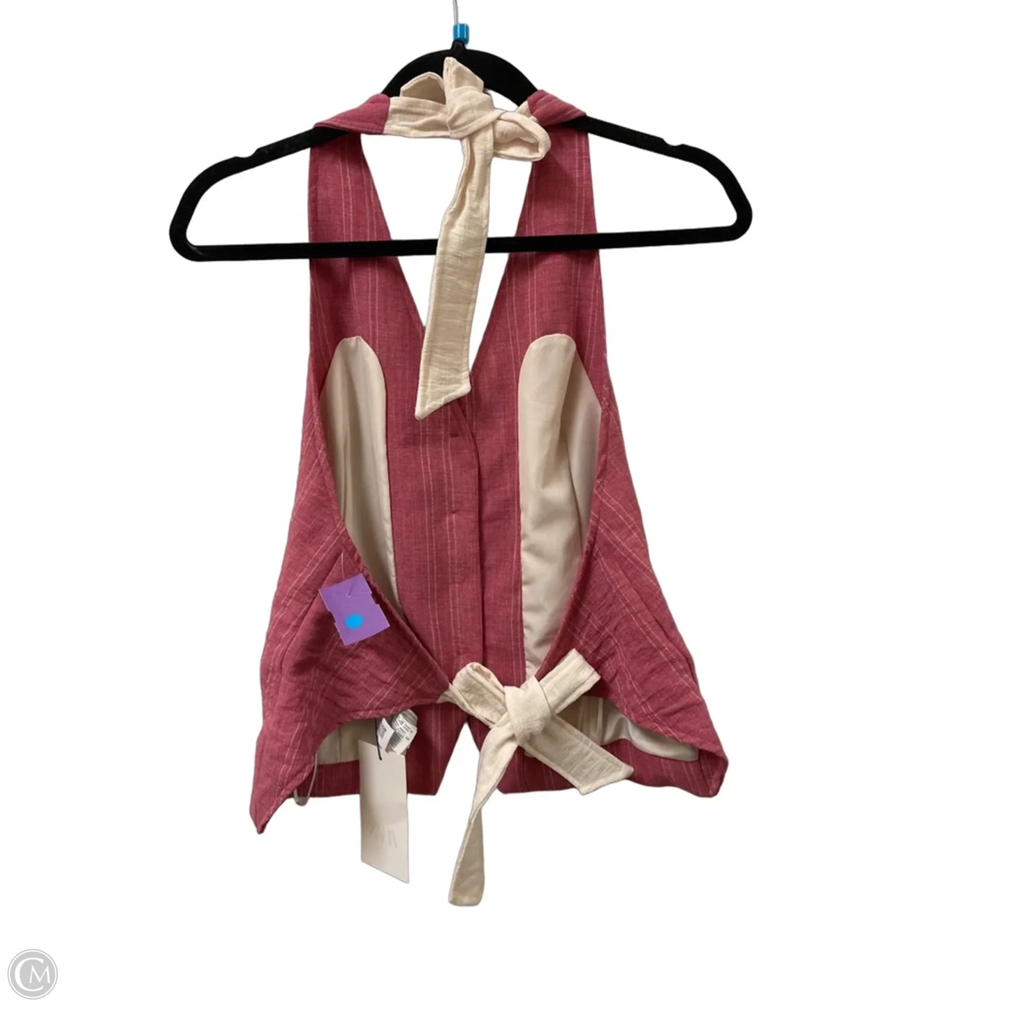 Top Sleeveless By Zara In Pink, Size: S