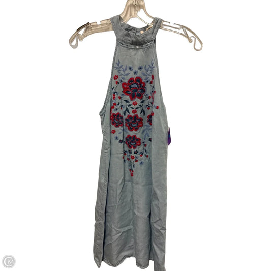 Dress Casual Short By Living Doll In Blue, Size: M