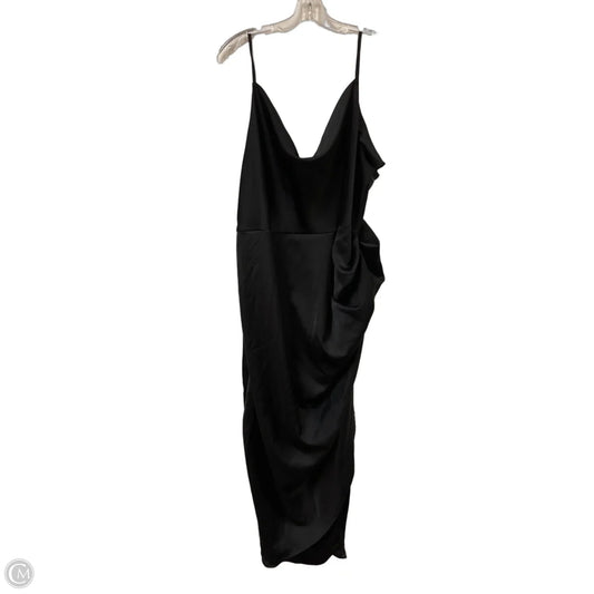 Dress Party Midi By Clothes Mentor In Black, Size: 2x