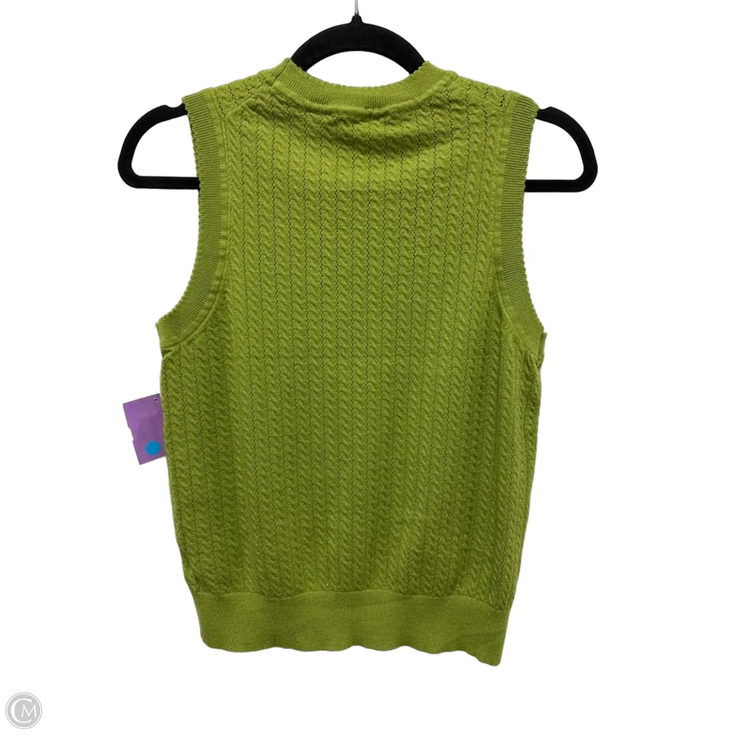 Top Sleeveless By Free Assembly In Green, Size: M