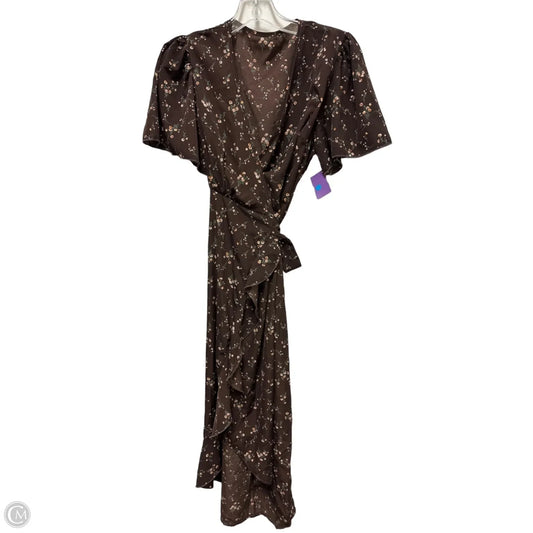 Dress Casual Midi By Shein In Brown, Size: M