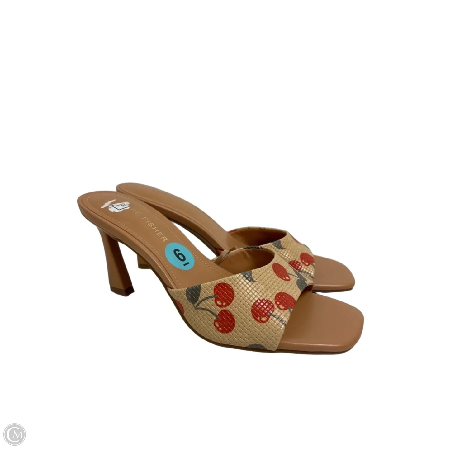Sandals Heels Stiletto By Marc Fisher In Cream, Size: 6