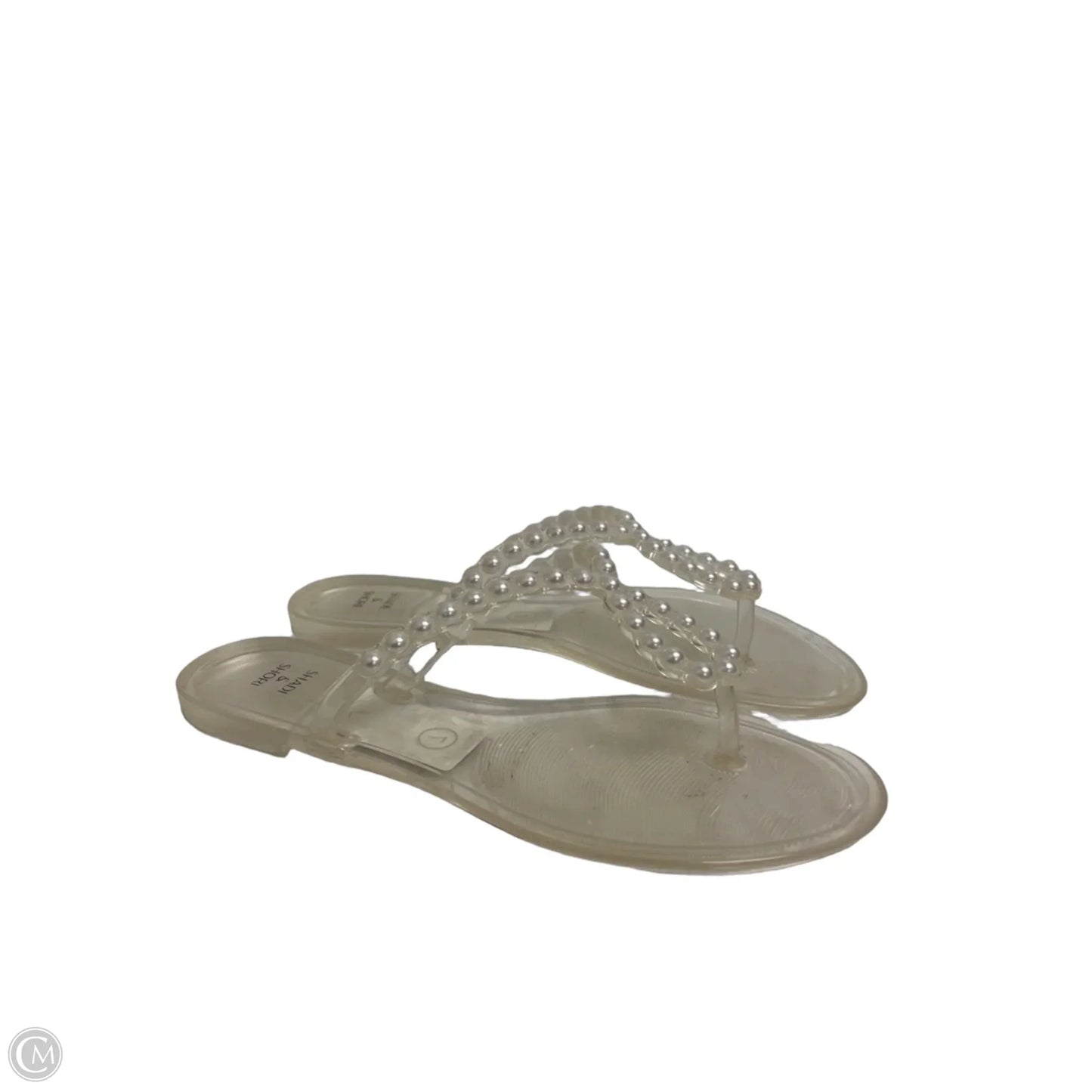 Sandals Flip Flops By Shade & Shore In Clear, Size: 7