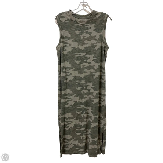Dress Casual Midi By Universal Thread In Camouflage Print, Size: M
