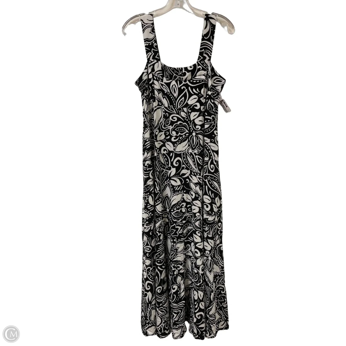 Dress Casual Maxi By Vince Camuto In Black & White, Size: M