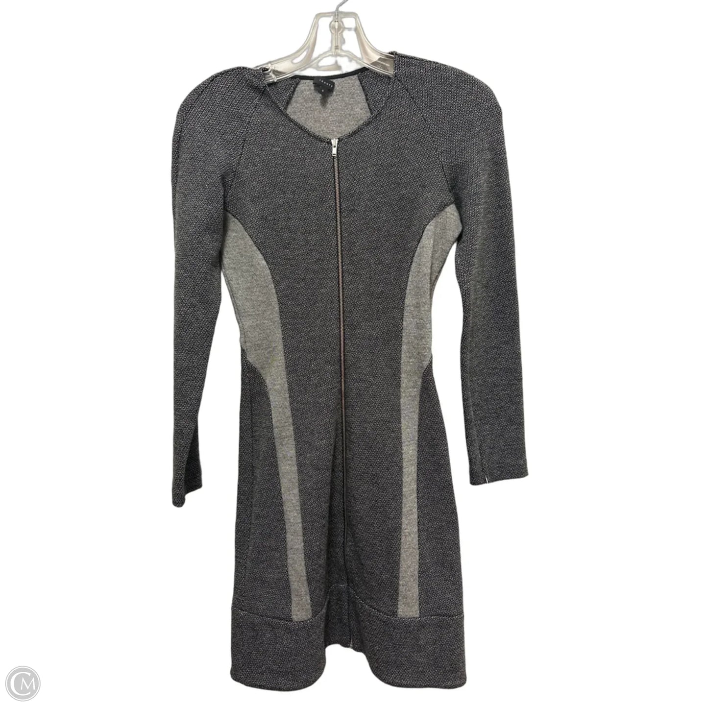 Dress Casual Midi By Theory In Grey, Size: Xs
