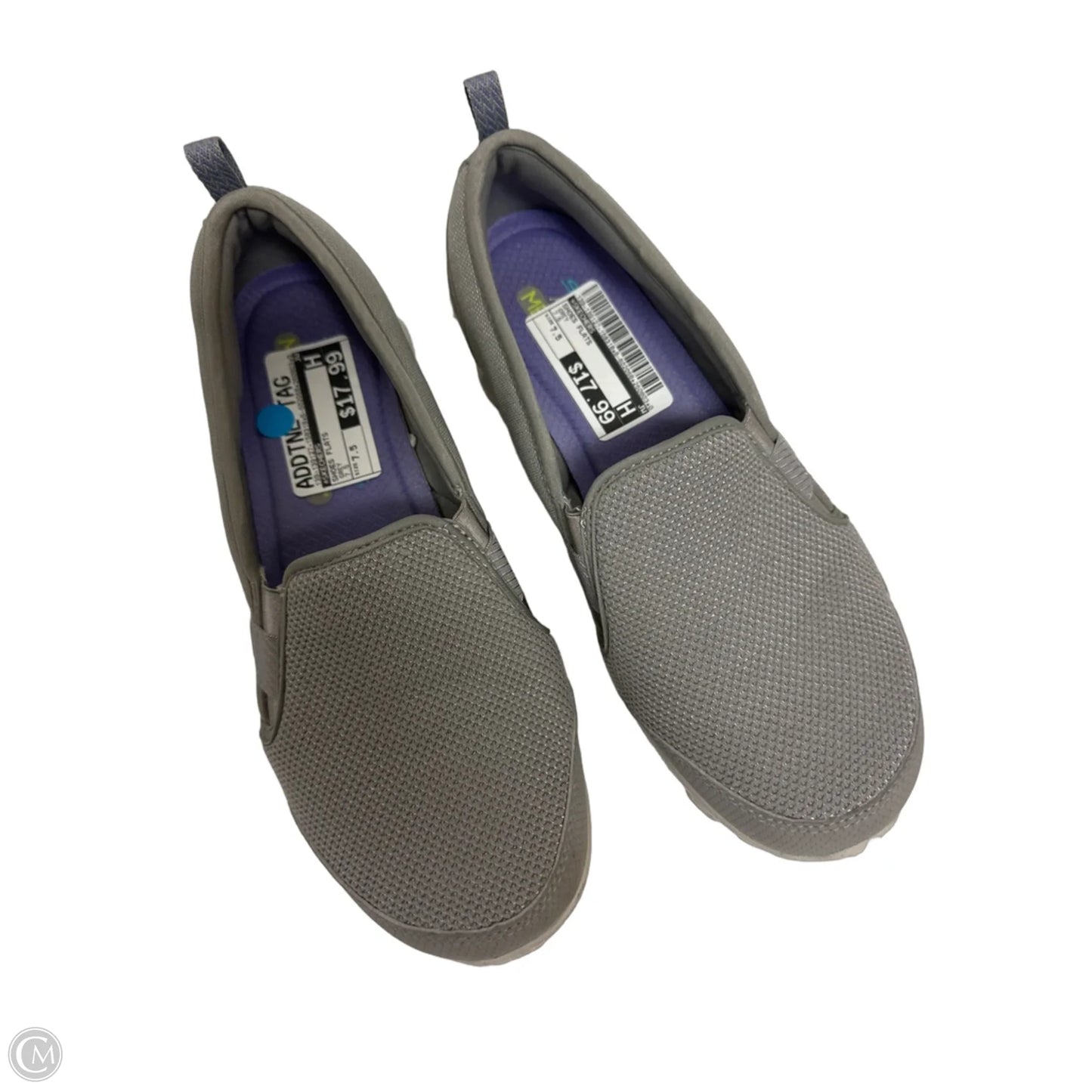 Shoes Flats By Skechers In Grey, Size: 7.5