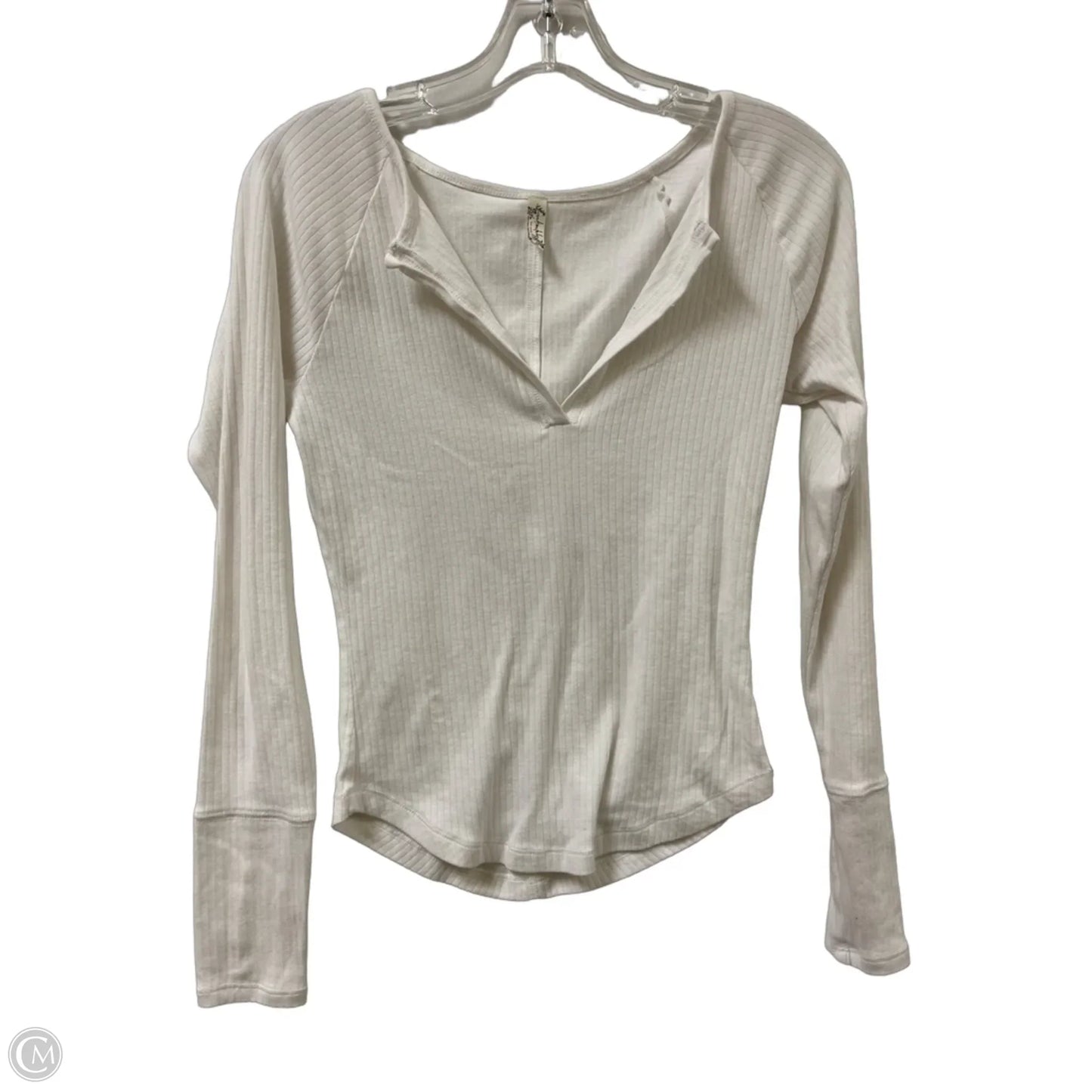 Top Long Sleeve By Free People In White, Size: M