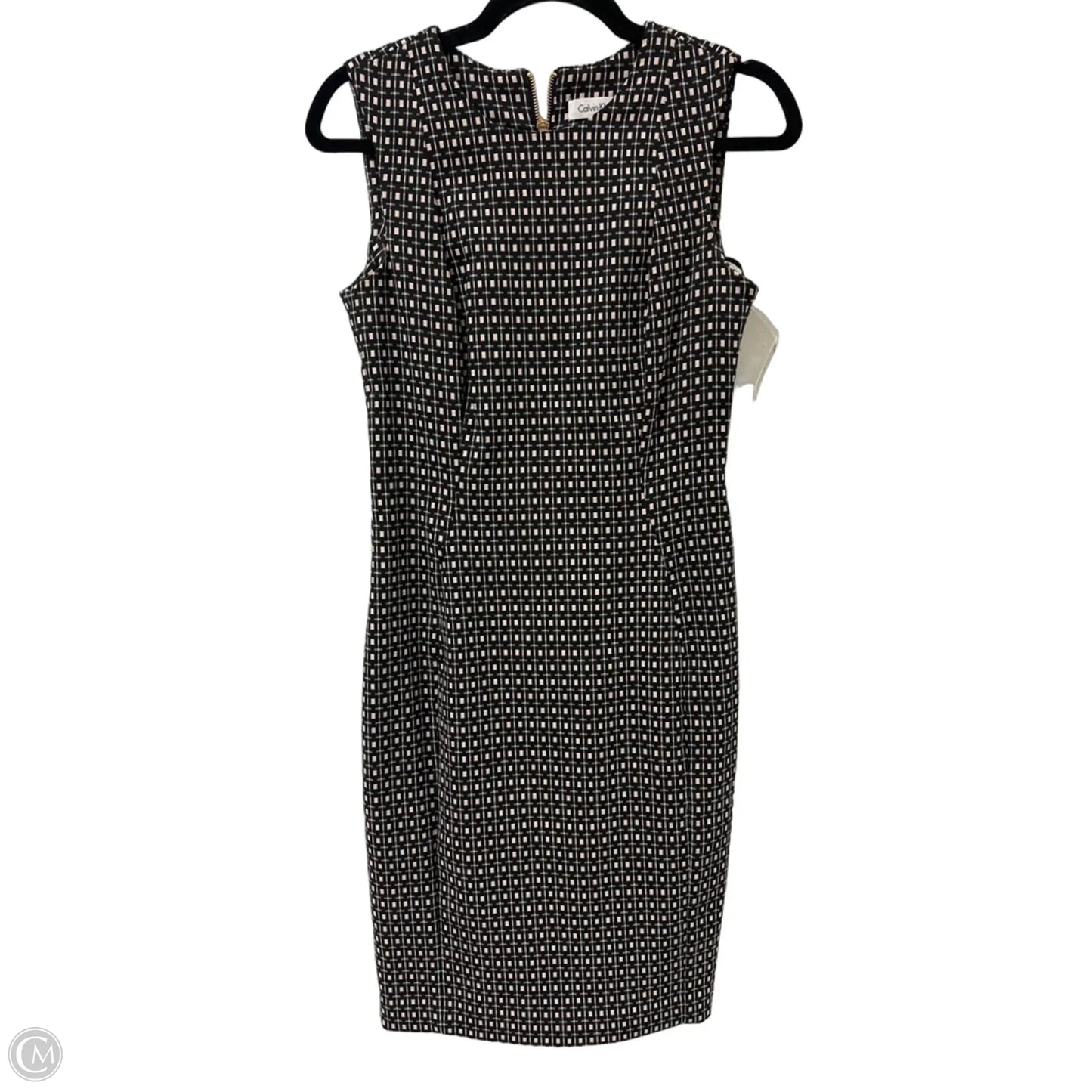 Dress Casual Midi By Calvin Klein In Black, Size: S