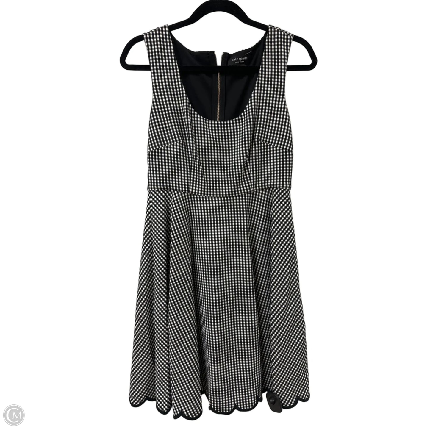 Dress Designer By Kate Spade In Checkered Pattern, Size: S