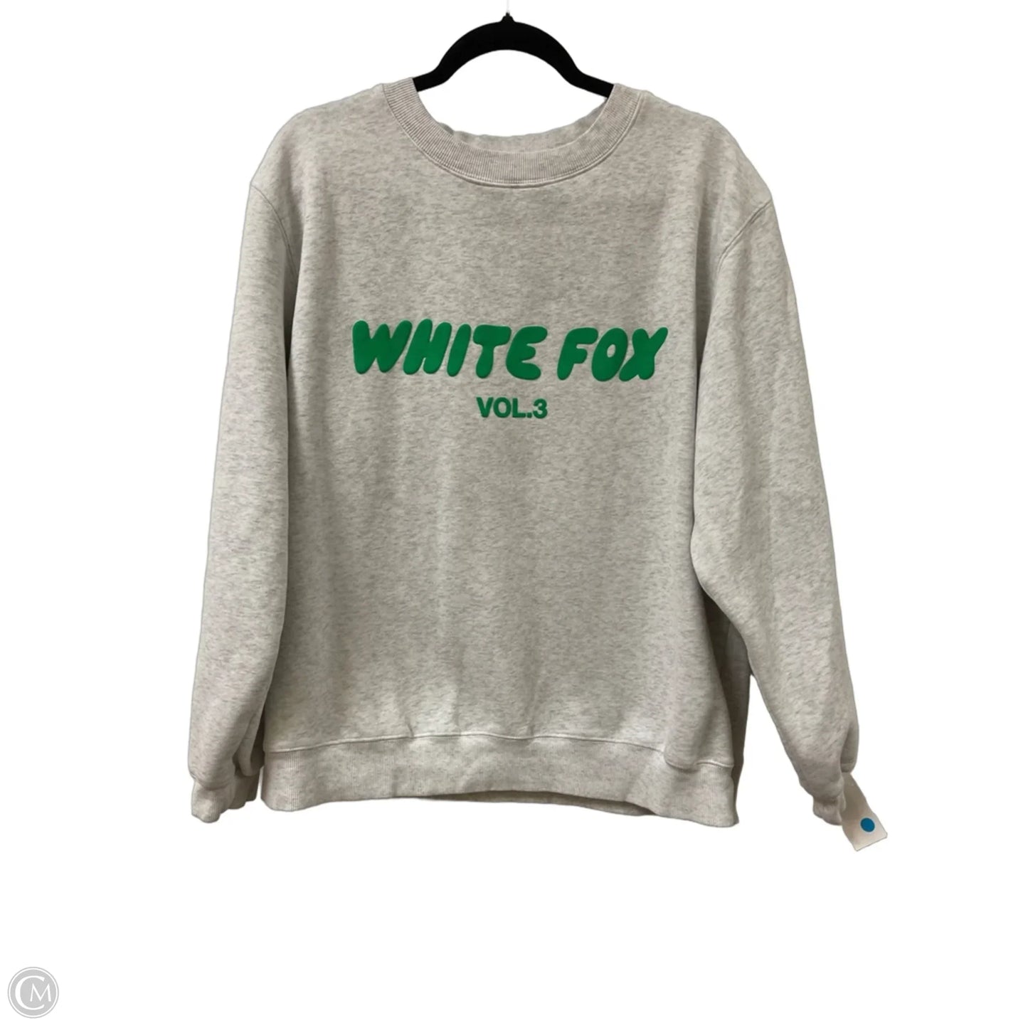 Sweatshirt Crewneck By White Fox In Grey, Size: L