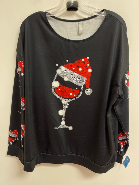 Sweater By Clothes Mentor In Black, Size: Xl