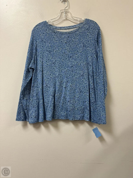 Top Long Sleeve By J. Jill In Blue, Size: Xl