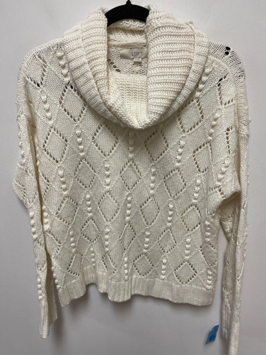 Sweater By Loft In Cream, Size: Xs
