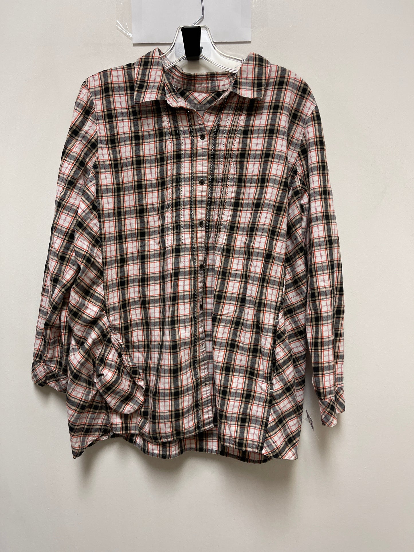 Blouse Long Sleeve By J. Jill In Orange, Size: L