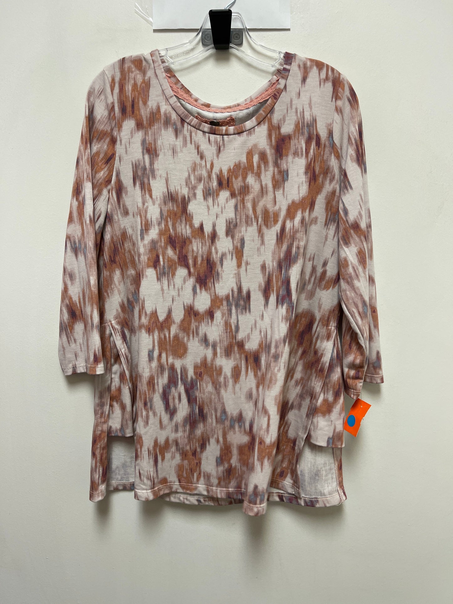 Top Long Sleeve By Cupio In Orange, Size: Xl