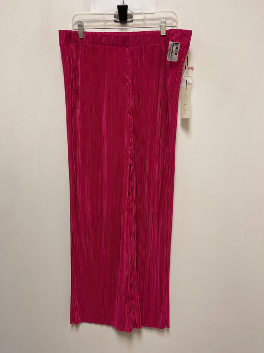 Pants Wide Leg By Rachel Zoe In Pink, Size: Xl