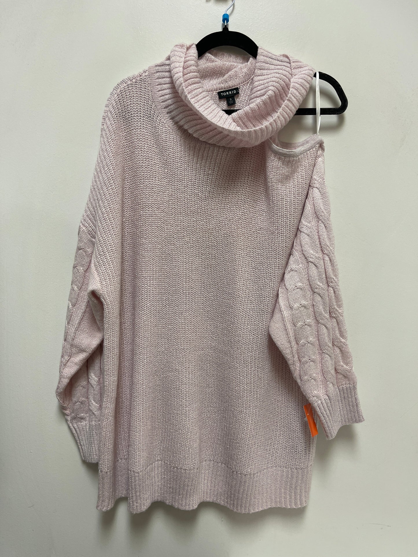 Sweater By Torrid In Pink, Size: 3x