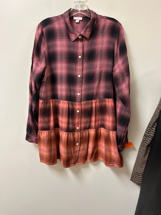 Blouse Long Sleeve By J. Jill In Purple, Size: M