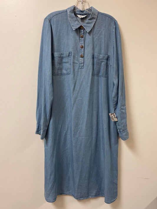Dress Casual Maxi By Croft And Barrow In Blue, Size: M
