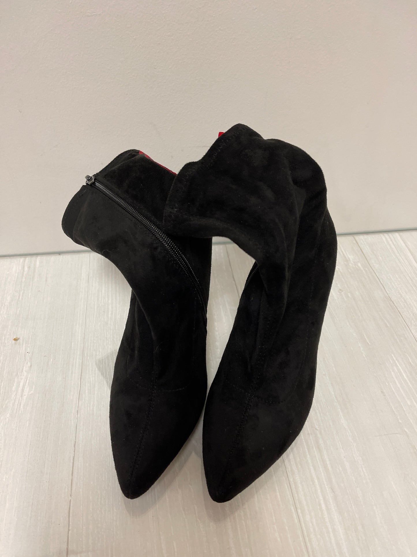 Boots Ankle Heels By Anne Michelle In Black, Size: 7.5