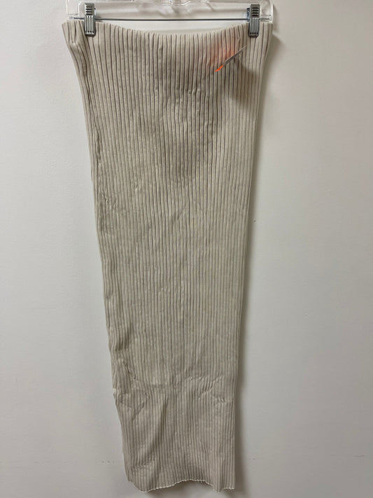 Skirt Maxi By Zara In Cream, Size: L