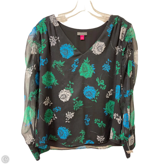 Top Long Sleeve By Vince Camuto In Black, Size: S
