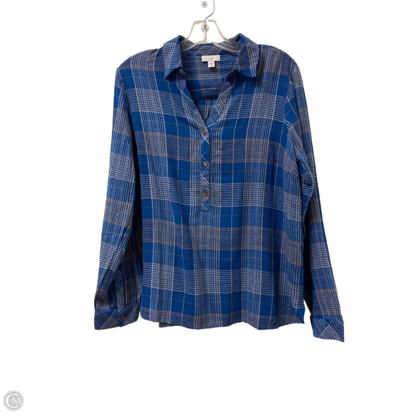 Top Long Sleeve By J. Jill In Blue, Size: M