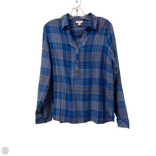 Top Long Sleeve By J. Jill In Blue, Size: M