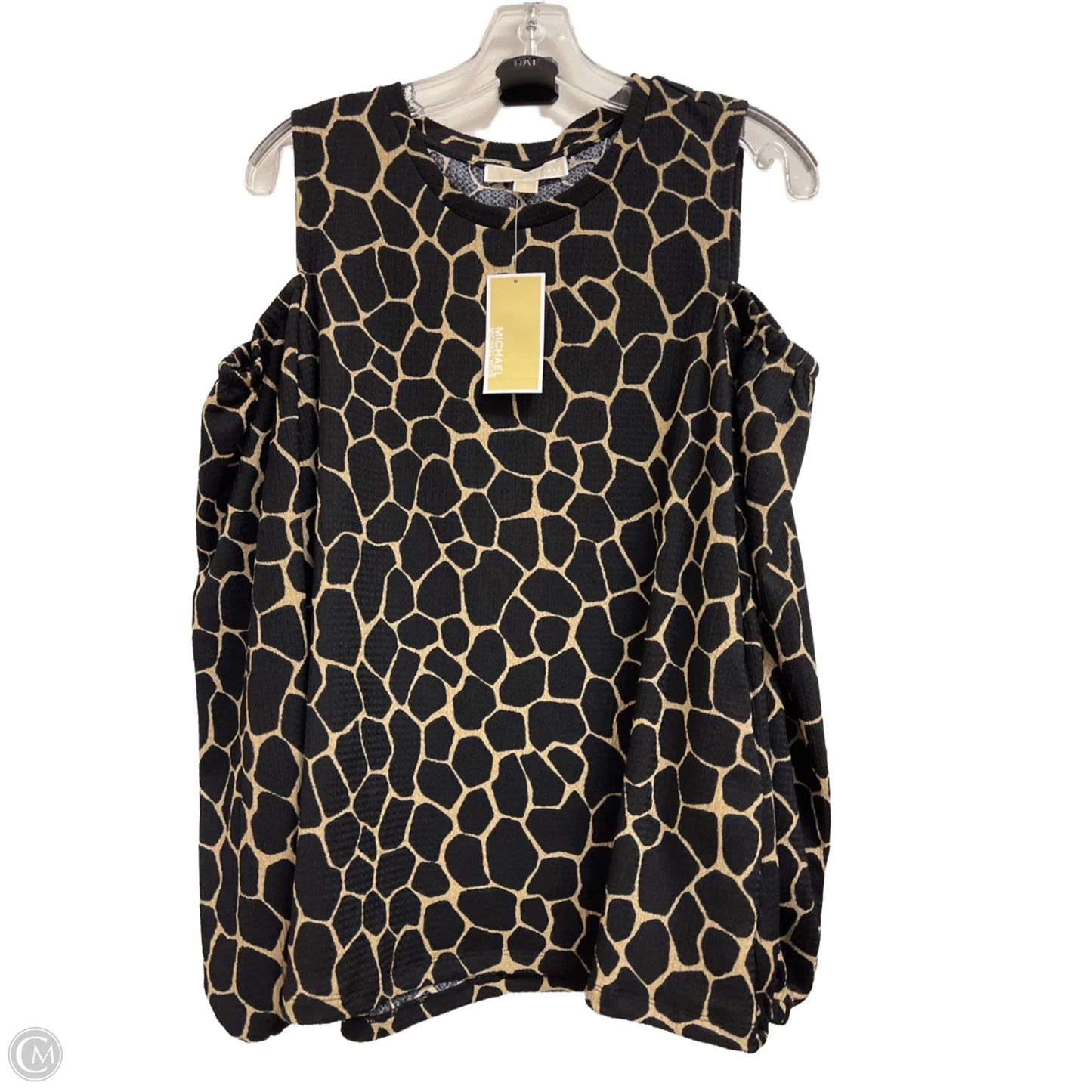 Top Long Sleeve By Michael By Michael Kors In Black, Size: L