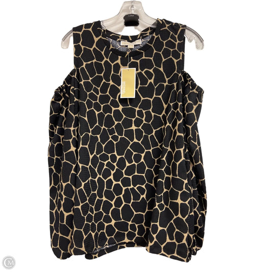 Top Long Sleeve By Michael By Michael Kors In Black, Size: L