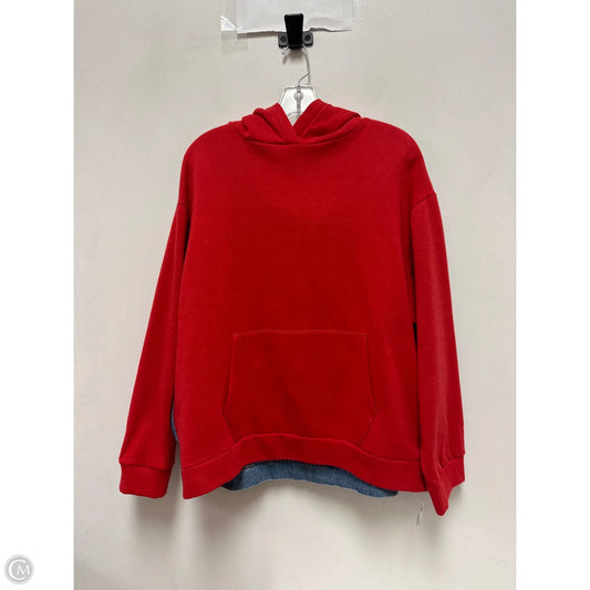 Sweatshirt Hoodie By Zara In Red, Size: S