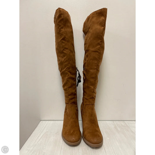 Boots Knee Heels By Dolce Vita In Brown, Size: 8