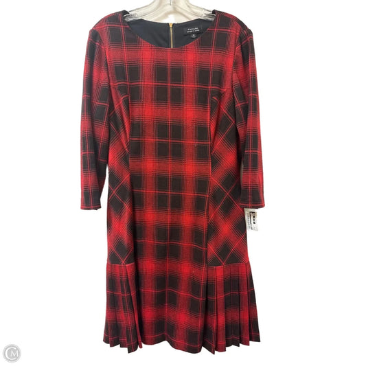 Dress Casual Midi By T Tahari In Red, Size: M