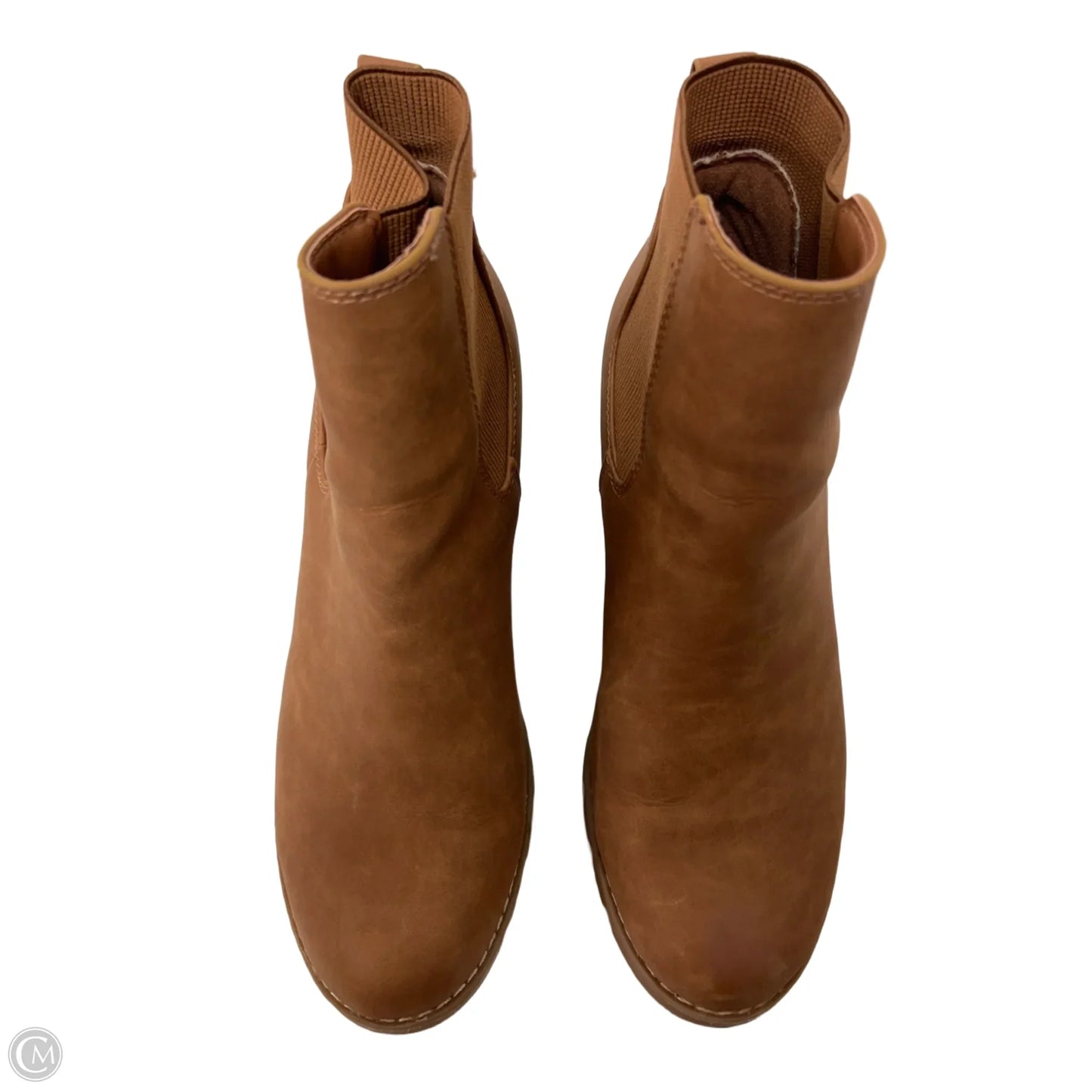 Boots Ankle Heels By Universal Thread In Tan, Size: 8.5