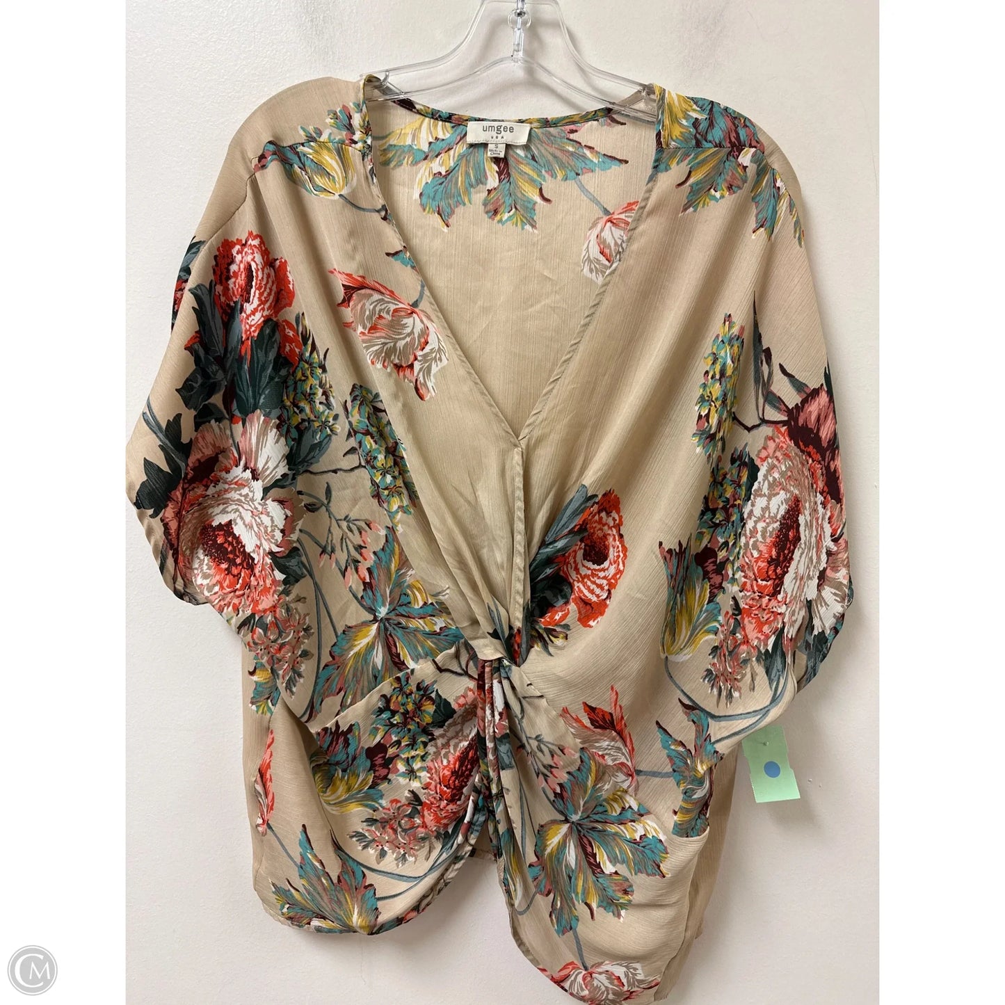 Top Short Sleeve By Umgee In Cream, Size: S