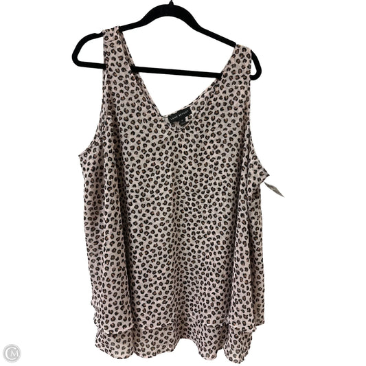 Top Sleeveless By Lane Bryant In Animal Print, Size: 2x