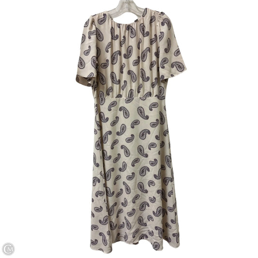 Dress Casual Maxi By Ann Taylor In Cream, Size: M